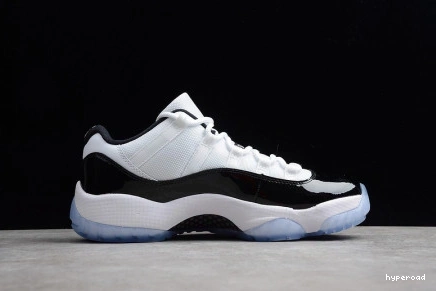 Hyperoad JORDAN LOW AIR BLACK RETRO MENS 11  WHITE 